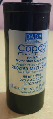 CAPCO SH MPP CAPACITOR 200/250 MFD Power Capacitor