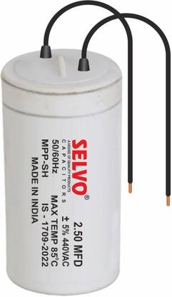 SELVO 2.50 Microfarad (MFD) 440 VAC Electrolytic Capacitor