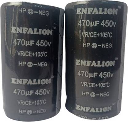 METAPOD METAPOD ENFALION 470μF 450V Capacitor for Welding Machine, PCB Power Supply Electrolytic Capacitor