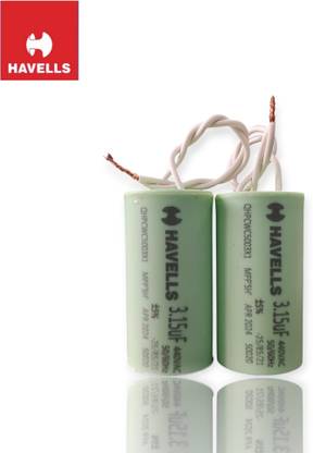 Havells 3.15 uf MFD Capacitor for Ceiling Fans Table Fans Power Capacitor
