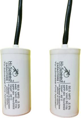 JDPLASTIC 50 mfd Motor capacitor Electrolytic Capacitor