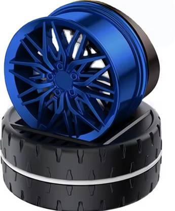 YOURKARTS.COM Automatic Rotation Air Freshener, Racing Car Wheels Design, Solar Powered Perfume Air Purifier