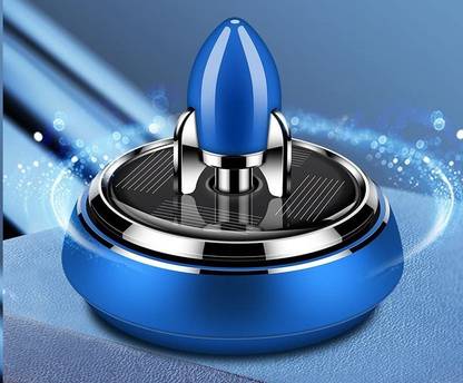 WLEWORLDLOOKENTERPRISES ™Design Rocket Car Perfume Fragrance Light Solar Aromatherapy Air Blue Silver Jewelery Aromatherapy Fragrance For Car Decor & Air Freshener Perfume Air Purifier