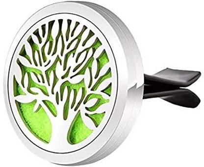 Kenem-X Aromatherapy Car Essential Oil Diffuser Vent Clip With 5 Refill Pads Tree Air Purifier