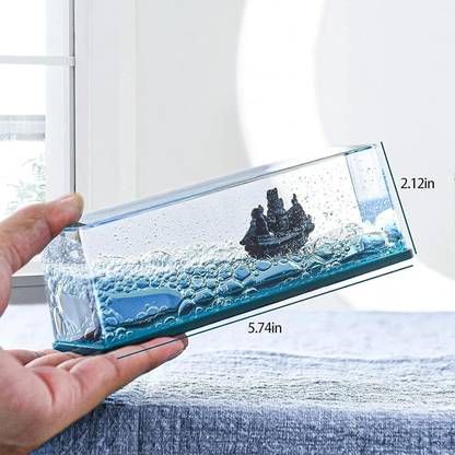 पल क्रिएशन Wavy Boat in a Box, Unsinkable Titanic Toy, Cruise Ship Mode Floating Bottle कार्बाइनर