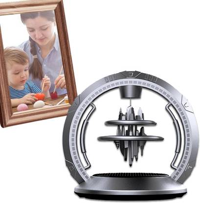 carfrill Car Freshener, Safe Mild Scent Linear Motor Car Sky City Car Air Freshener Solar Air Freshener Ornament Air Purifier