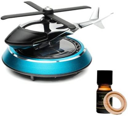 Remohe Universal Aroma Oil Golden Solar Powered Rotating Helicopter