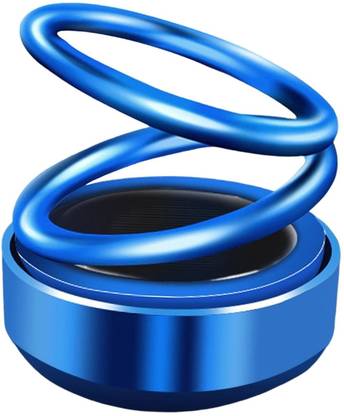 Uniqon Metallic Solar Double Loop Air Freshener Perfume Aromatherapy Diffuser Ornament Air Purifier