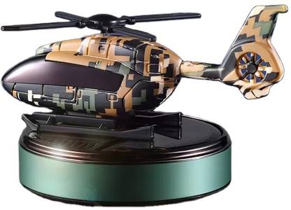 YOURKARTS.COM SOLAR MILATARY DESIGN HELICOPTER CAR AIR FRESHNER 360 DEGREE ROTATION Car Air Freshner 360 Degree Rotation Air Purifier
