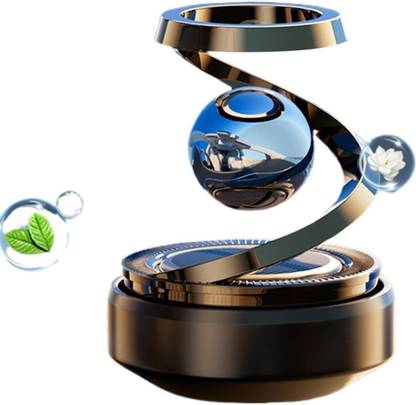 Nexori 5986 Solar Aroma Car Air Freshener, Stylish Dashboard Rotating Perfume Diffuser Air Purifier