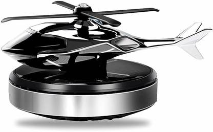 SKOG Car Air Freshener, Helicopter Solar Energy Rotating Aromatherapy Diffuser Car Dashboard with Perfume liquid For Car Interior & Home Air Freshener Air Purifier