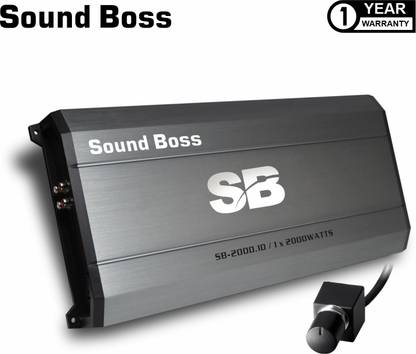 Sound Boss SB-2000.1D COMPETITION SERIES 9400W MAX Digital Linkable Block Mono Class D Car Amplifier