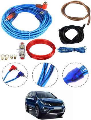 AYW 4 Gauge Amplifier Wiring Insllation Kit For Hexa Tata 2017 Two Class B Car Amplifier
