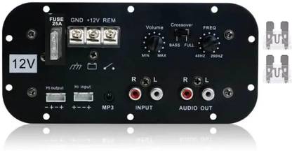 TOYOTONE 12V Mono Channel 120W Car Amplifier, Bass Tube Sub Woofer kit (2 FUSE INCLUDED) Mono Class AB Car Amplifier