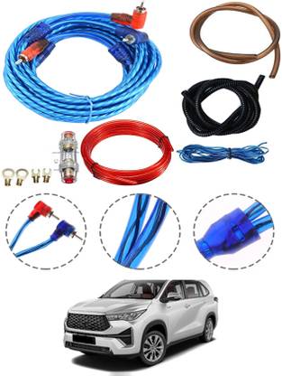 AYW 4 Gauge Amplifier Wiring Insllation Kit For Innova Hycross Toyota 2023 Two Class B Car Amplifier