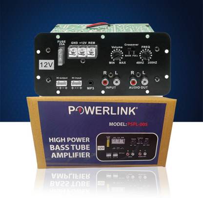 Powerlink 12V Dual Channel 120W Car Multi Channel Amplifier Stereo, Bass Sub Woofer Kit Mono Class AB Car Amplifier