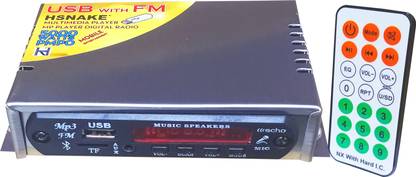 HSNAKE 6283 IC Mini Mp3 Car Stereo USB/Bluetooth/FM/ Two Class B Car Amplifier