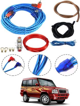 AYW 4 Gauge Amplifier Wiring Insllation Kit For Sumo Tata 2010 Two Class B Car Amplifier