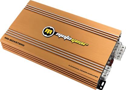 MOTOGEAR 4 channel power amplifier 90w Extra Heavy Heat Sink for Better Heat Dissipation Multi Class AB Car Amplifier