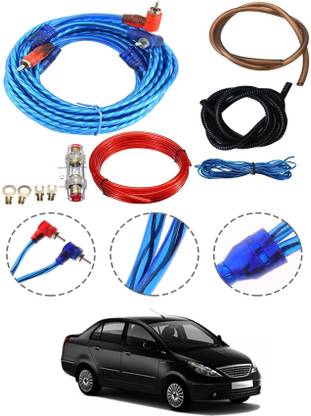 AYW 4 Gauge Amplifier Wiring Insllation Kit For Manza Tata 2009 Two Class B Car Amplifier