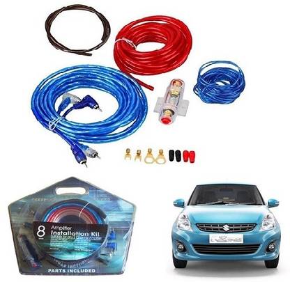 RS ENTERPRISES CARS Amplifier Installation Wiring Kit for car Maruti Suzuki Swift Dzire 2013 Two Class B Car Amplifier