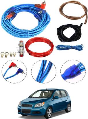 AYW 4 Gauge Amplifier Wiring Insllation Kit For Aveo Chevrolet 2009 Two Class B Car Amplifier