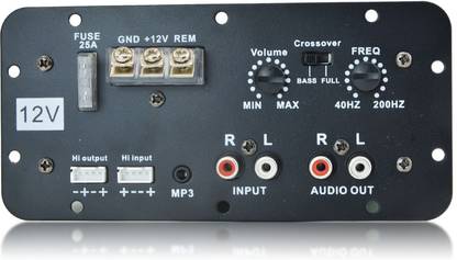 WORFOX 12V With 150W RMS Car Subwoofer Amplifier Board For 8"/10"/12 Inch, Multi Class D Car Amplifier
