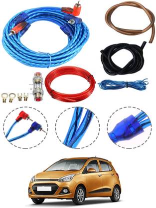 AYW 4 Gauge Amplifier Wiring Insllation Kit For Grand i10 2013 Two Class B Car Amplifier