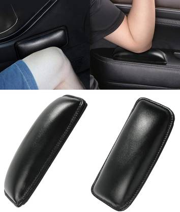 skyunion 2 Pack Leather Car Knee/Armrest Cushion Soft Pad Cover Car Armrest Pad Cushion