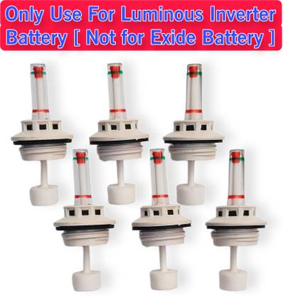 ELearner ETL Luminous Water Level Indicator Cap 6pcs 30MM Only For Luminous battery Car Battery Tray