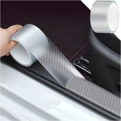 skyunion High Gloss Anti Scratch Black Carbon Fiber Paint Protection Film Tape PPF White Car Beading Roll For Door