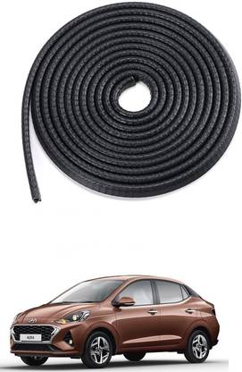 AuTO ADDiCT Car Black Anti-Scratch Anti-Collision Door Edge Guard 5MTR For HYUNDAI AURA Car Beading Roll For Door