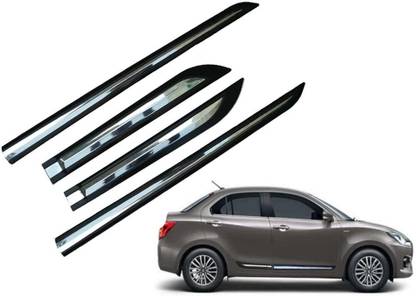 CARXTREME Swift Dzire Side Beading Chrome Black For All Models Car Beading Roll For Door