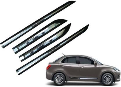 CARSHADE Half Chrome Car Door Side Beading Moulding Compatible with Dzire All model Car Beading Roll For Door