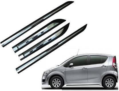 CARSHADE Half Chrome Side Beading Side Cladding Protector For Maruti Ritz Set of 4 Car Beading Roll For Door