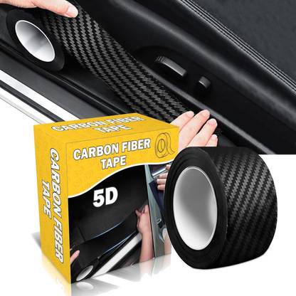 DARDRIS Anti Scratch Carbon nano Fiber PPF Tape 5D gloss carbon tape for Car Protection 50 mm x 5 m BLACK Reflective Tape