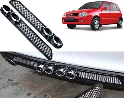 Selifaur Car Rear Dual Tip Bumper Lip Diffuser For_ Zen Car Beading Roll For Bumper