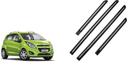 TECHMOZ CHEVROLET BEAT DOOR SIDE BEADING CHROME LINE SET OF 4 Car Beading Roll For Door