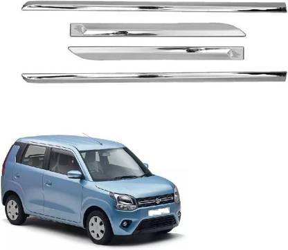 CARSHADE Full Chrome Side Beading Side Cladding for Wagon-R (Type 4) 2019 model Car Beading Roll For Door