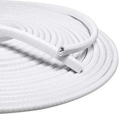 ZULUSTYL Car Door U Shape Door Beading Edge Guard Trim Rubber Beading 5M (White) Car Beading Roll For Door