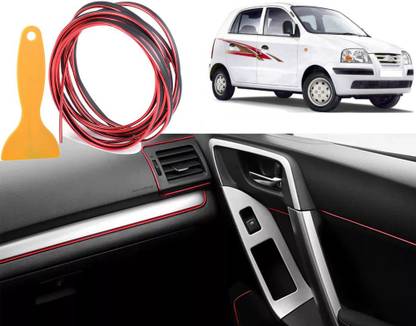 Selifaur RS141 5M Car Styling Interior Strips Moulding Trim Dashboard Door SantroXing Car Beading Roll For Grill and Garnish Cover, Bumper, Window, Door, Trunk