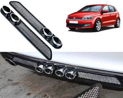 Selifaur Car Rear Dual Tip Bumper Lip Diffuser For_ Polo Car Beading Roll For Bumper
