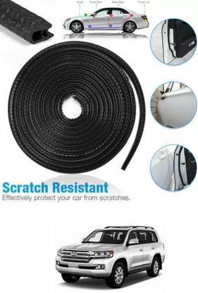 Etradezone Black Car Door Edge Guards U Shape Edge Trim Rubber Strip (5m)-d5 Car Beading Roll For Bumper, Door, Hood, Window