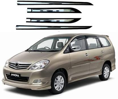 CARSHADE Half Chrome Side Beading Side Cladding Door Protector For Toyota Innova Set of 4 Car Beading Roll For Door