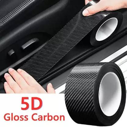 D-fix 5D Carbon Fiber Car Tape, High Gloss Carbon Fibre Tape Car Beading Roll For Bumper, Door, Window Sill, Trunk