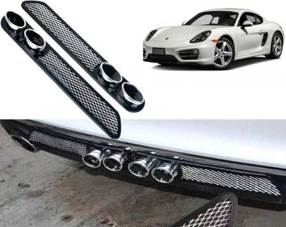 Selifaur Car Rear Dual Tip Bumper Lip Diffuser For_ Cayman Car Beading Roll For Bumper