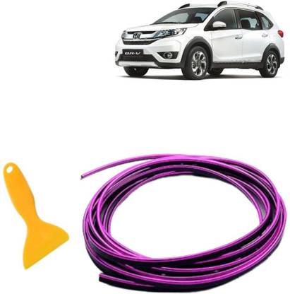 RD Universal Metallic Pink Molding Trim StripCar Beading Roll For Honda Brio Car Beading Roll For Grill and Garnish Cover