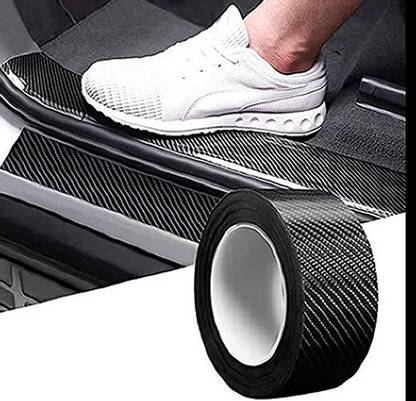 Maxin HI-Gloss Black Carbon Fiber Style Waterproof Tape For Toyota Hilux 50 mm x 5 m Carbon Fiber Black Reflective Tape