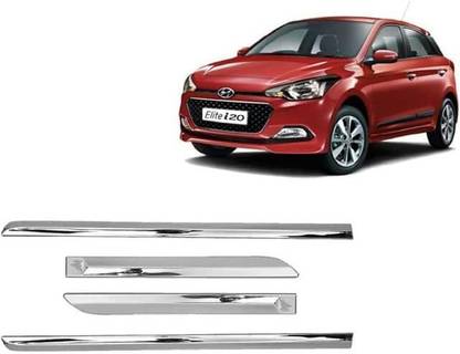 CARSHADE Full Chrome Side Beading Side Cladding Compatible for i-20 Elite (Type I) Car Beading Roll For Door