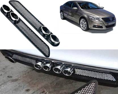 Selifaur Car Rear Dual Tip Bumper Lip Diffuser For_ Passat Car Beading Roll For Bumper